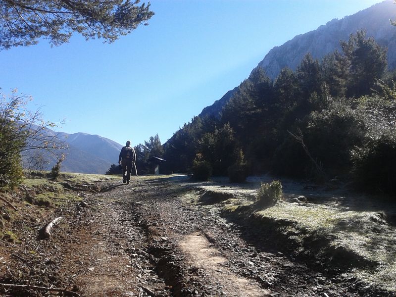 Llegando a O Brocal, gélido